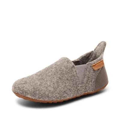 Afbeelding van Bisgaard Sailor HOME SHOE Pantoffels voor kinderen, Maat: 34, Grey Leer en textiel