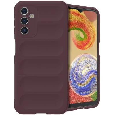 Afbeelding van iMoshion Hoesje Geschikt voor Samsung Galaxy A14 (5G) / (4G) Siliconen EasyGrip Backcover Aubergine