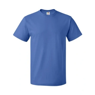 Afbeelding van Fruit of the Loom Heren Baseball Classic T shirt met korte mouwen, Kleur: wit, 3XS, royal, 3XL
