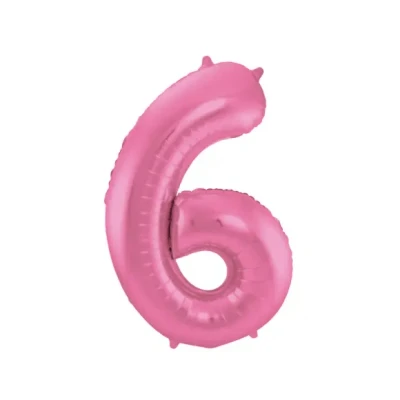Afbeelding van Ballon folie 6 Mat Roze 86cm