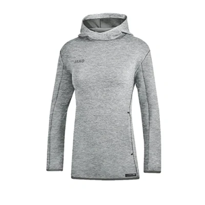 Afbeelding van Sweater met kap Premium Basics Lichtgrijs gemeleerd / 40