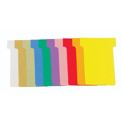 Image de 1000 Fiches en T 45x53mm N 1.5 couleurs assorties