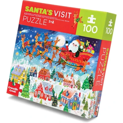 Afbeelding van Crocodile Creek Puzzel 100st Santa&#039;s Visit