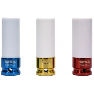 Afbeelding van YATO YT 1056 Kracht, dopsleutel 17, 19, 21 12,5 (1/2&quot;)