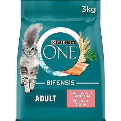 Afbeelding van 4x Purina One Adult Zalm Volkoren Granen 3 kg