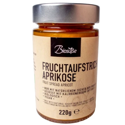 Afbeelding van Biosüße Bio Fruitspread Abrikoos (220 gr)