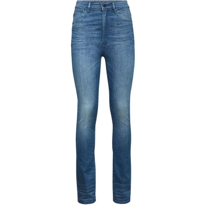 Afbeelding van G Star Kafey Ultra HIGH Skinny Jeans Fit, Dames, Maat: 23x30, Faded neptune blue