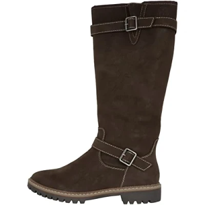 Afbeelding van s.Oliver Snowboots, Dames, Maat: 38, Dark brown Hoogwaardig imitatieleer