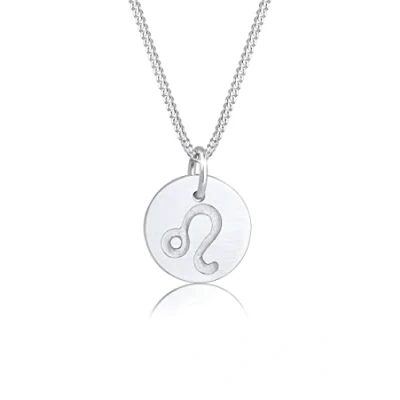 Afbeelding van Elli Sternzeichen LÖWE Astro Symbol Ketting, Dames, Maat: 45, Silber