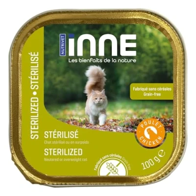 Afbeelding van 11 + 5 Gratis! Nutrivet Inne Kat 16 x 100g Sterilised Kip (16 100g)