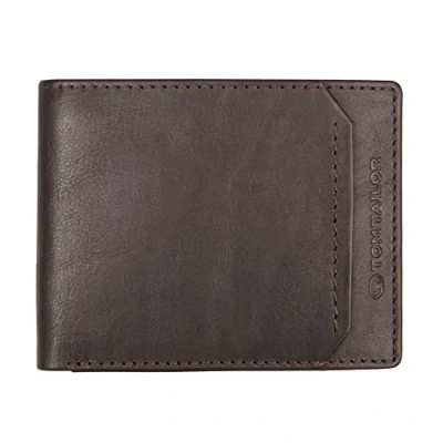 Afbeelding van Tom Tailor Sam horizontale RFID jeansportemonnee heren brown