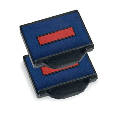 Afbeelding van Trodat 2494 6 50/2DB Swop Pad vervangend kussen voor 5430 en 5435 Inh.2 blauw/rood