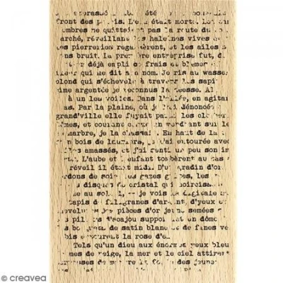Afbeelding van Florilèges Design FHA216108 stempel, grondstof, hout, 15 x 10 2,5 cm