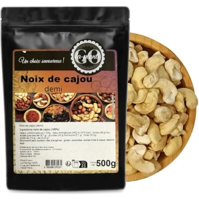Afbeelding van Cashewnoten (half) 500 g LA PLANTIGO