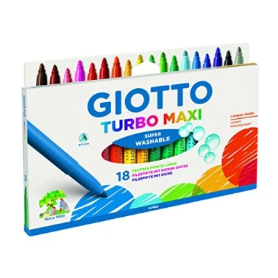Afbeelding van GIOTTO Turbo Maxi Etui met 18 viltstiften