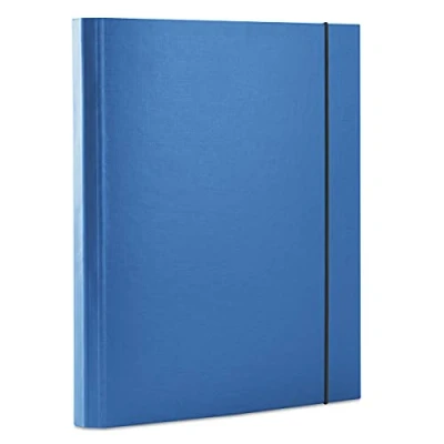 Afbeelding van Office Products Documentenmap met elastiek van polypropyleen, A4/30, 3 kleppen, blauw/type vleugels/kunst, elastiek, materiaalkarton, PP/eenzijdig beplating, kleur: blauw/A4 formaat