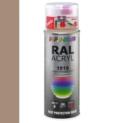 Afbeelding van Dupli Color Ral Acryl 1019 Grijsbeige Hoogglans 400 ml