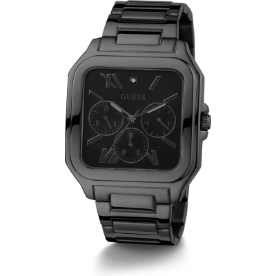 Afbeelding van Guess Integrity Horloge, Heren, Maat: One Size, Black sunray