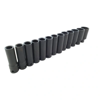 Afbeelding van 1/2&#039;&#039; Krachtdoppen set 12 kant 13 delig LET OP lange doppen