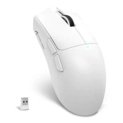Afbeelding van MAMBASNAKE X ATTACK SHARK X11SE Souris gaming sans fil Jusqu&#039;à 22000 ppp,capteur PixArt PAW3311,BT/2,4G/filaire,légère 59 g,clics 2000W,accélération 40G,batterie longue durée,for Win/Mac Blanc