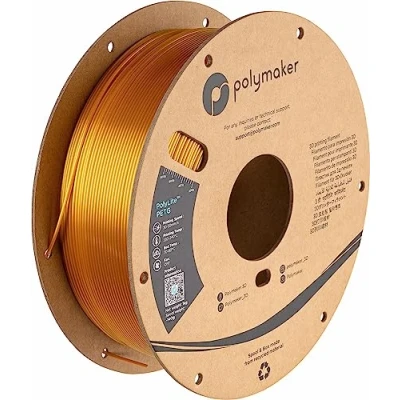 Afbeelding van Polymaker PB01013 Filament PETG Hittebestendig, Hoge treksterkte 1.75 mm 1000 g Goud PolyLite™ 1 stuk(s)