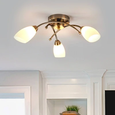 Afbeelding van Fantastische plafondlamp OPERA, 3 li, antiek mess.