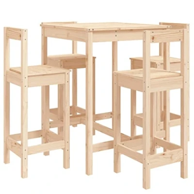 Image de vidaXL Ensemble de bar 5 pcs Bois pin massif3217069