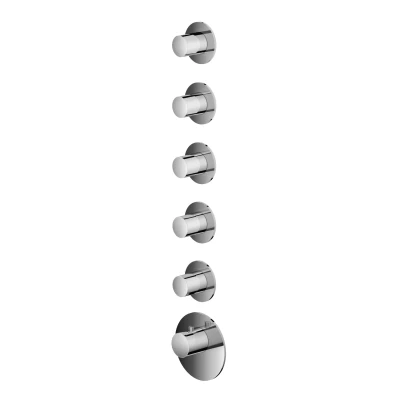 Afbeelding van HotBath Mate Afbouwdeel Geborsteld Nikkel MHF015GN