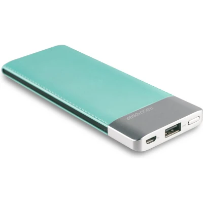Afbeelding van RealPower PB 5500 Powerbank mAh LiPo Zilver, Groen
