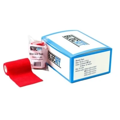 Afbeelding van Klauwtape rood 10cm x 4.5m 12 rollen