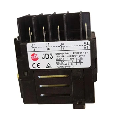 Afbeelding van Elektromechanisch relais, JD3 JD4, voor elektrisch gereedschap, KEDU 8 pins, 10 pin, 16 A, 230 V, 400 V (JD3 pins)