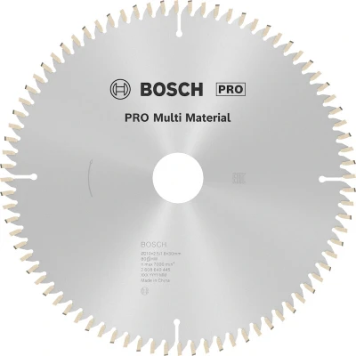 Image de BOSCH 2608640445 lame de scie circulaire Multi Material, 210 x 30 2.5 mm, 80T