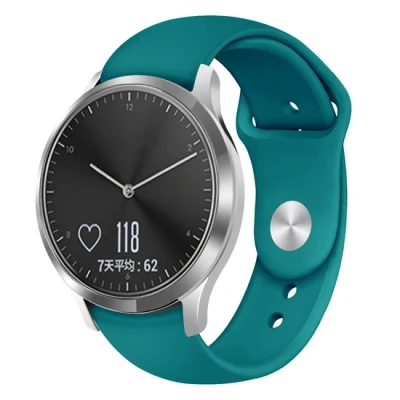 Afbeelding van Garmin Venu 3s / Vivoactive 4s 2s Vivomove Forerunner 255s Sportbandje Maat: Small Dennengroen