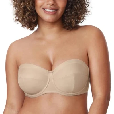 Afbeelding van Delimira Damesbeha, grote maat, afneembare bandjes, met beugel, antislip