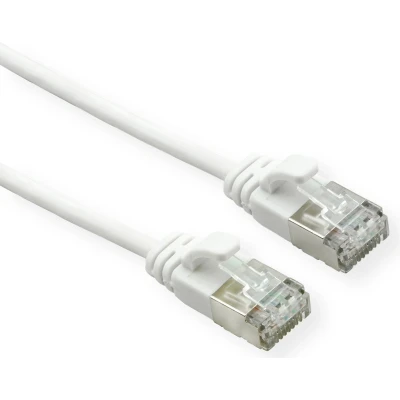 Afbeelding van ROLINE F/UTP DataCenter Patchkabel Cat.6A (Class EA), LSOH, extra dun, wit, 3 m