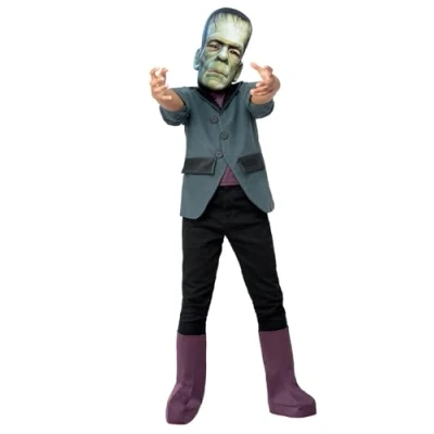 Afbeelding van Smiffy&#039;s Frankenstein Kostuum Franklin Kind Blauw Small Halloween Verkleedkleding