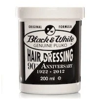 Afbeelding van Black and White Genuine Pluko Hair Dressing Pomade 200 ml