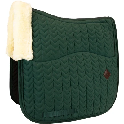 Afbeelding van Kentucky Horsewear Zadeldek Velvet Groen Dressuur Skin Friendly
