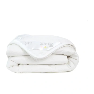 Afbeelding van Snoozing Diamond Wol 4 seizoenen Kinderdekbed Junior 120x150 cm Wit