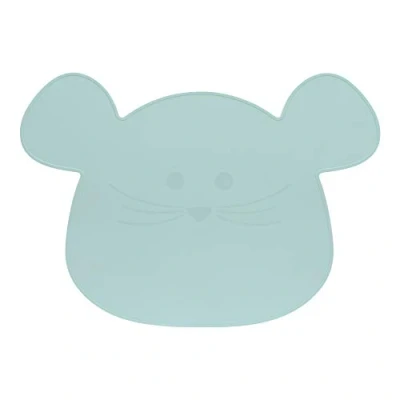 Afbeelding van Lassig siliconen placemat Muis groen/blauw