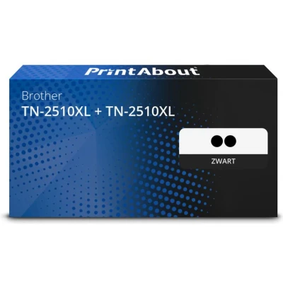 Afbeelding van Huismerk Brother TN 2510XL + Toner Zwart Multipack Hoge capaciteit