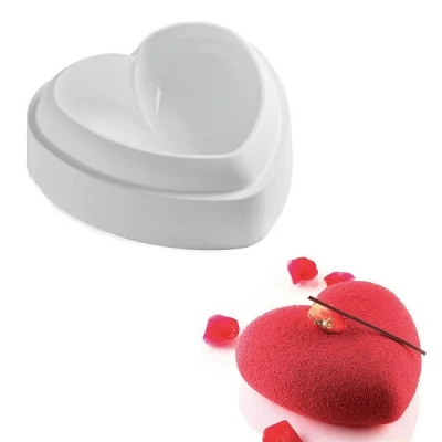 Afbeelding van Silikomart Siliconen Vorm Amore 14,2x13,7x5cm + cutter