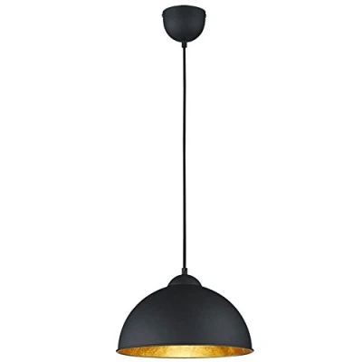 Afbeelding van REALITY Jimmy Hanglamp Zwart excl. 1x E27 10W Goud