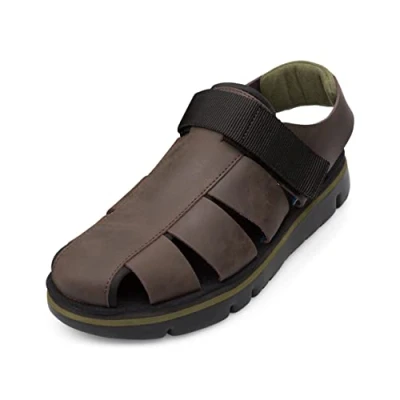 Afbeelding van Camper Oruga Sandalen, Heren, Maat: 40, Dark brown Leer