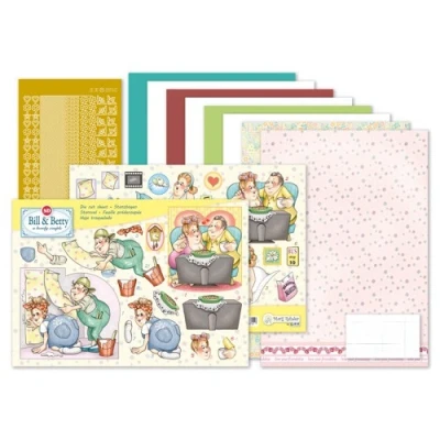 Afbeelding van MRJ Set Bill &amp; Betty A5 for 3 complete cards