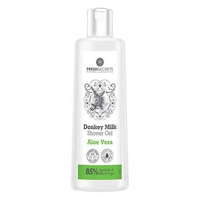 Afbeelding van Fresh Secrets Douche Gel *Ezelinnenmelk &amp; Aloe Vera* 200ml