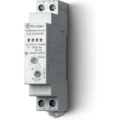 Afbeelding van Finder 15.81.8.230.0500 Dimmer voor DIN rail 1x NO 230 V/AC 500 W 1 stuk(s)