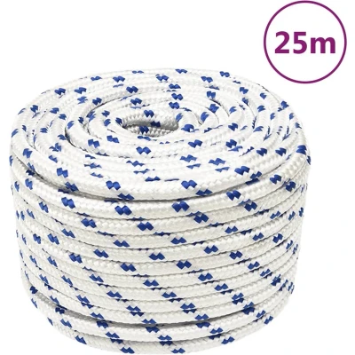 Afbeelding van Boot touw 14 mm 25 m polypropyleen wit