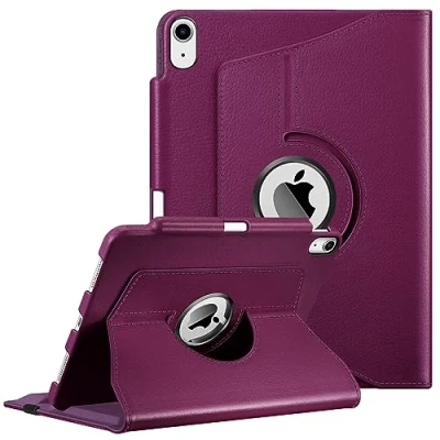 Afbeelding van Fintie Hoes voor Nieuwe iPad Air 10,9&quot; 2020 (Nieuwste Model, 4e Generatie) met Pennenhouder 360 Graden Verstelbare Beschermhoes Cover Standfunctie, Auto Sleep/Wake 10,9 inch, Paars