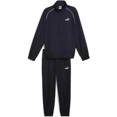 Afbeelding van PUMA Woven Piping Tracksuit Heren trainingspak new navy
